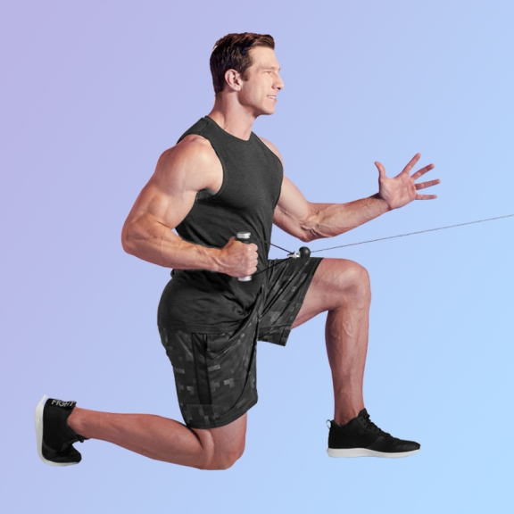 Half-kneeling single-arm row